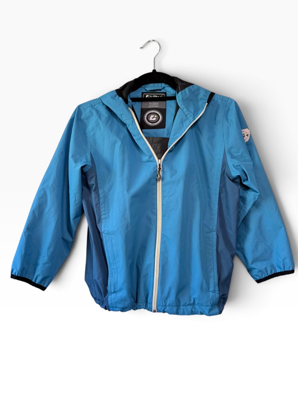 Kids Killtec Waterproof Windbreaker Hooded Rain Jacket Blue Size 8